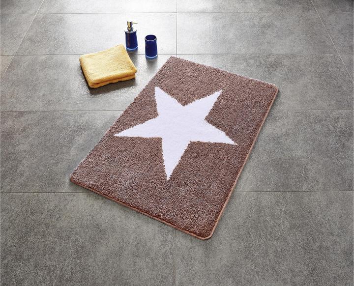 Produktbild Ridder Badteppich Star 60 x 90 cm, Beige/Weiss (60 x 90 cm)