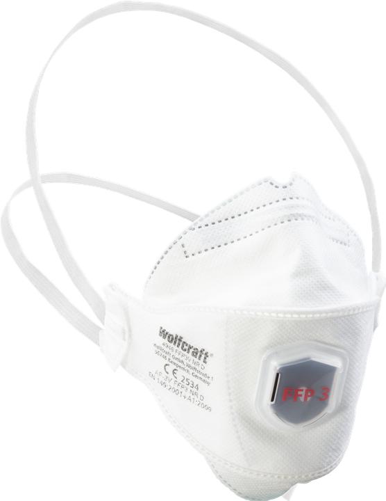 Actual product image wolfcraft 2 fine dust masks FFP3 V (CE) (FFP3, 2x)