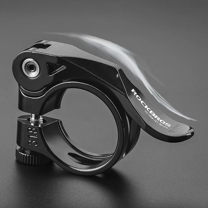 Actual product image Rockbros 41210092001 bicycle seat clamp with quick release - black