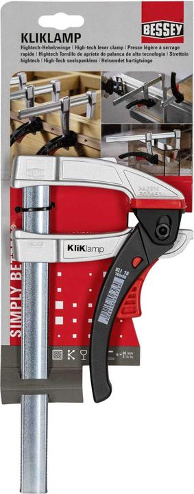 Produktbild Bessey Leichte Zwinge KLIKLAMP KLI16 (160 mm)
