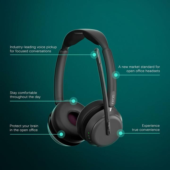 Actual product image EPOS IMPACT 10XX (Cable, Wireless, USB-C, Google Meet, Zoom)