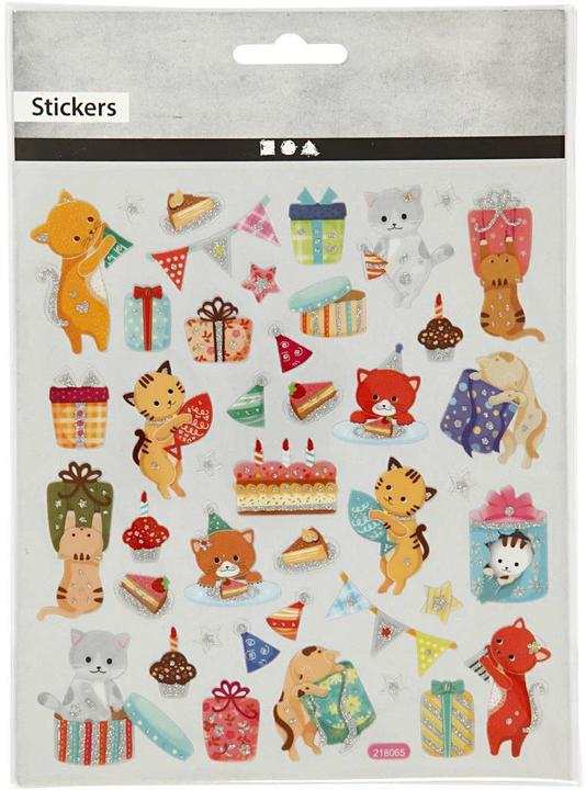 Image du produit Creativ Company Autocollant motif chat/anniversaire