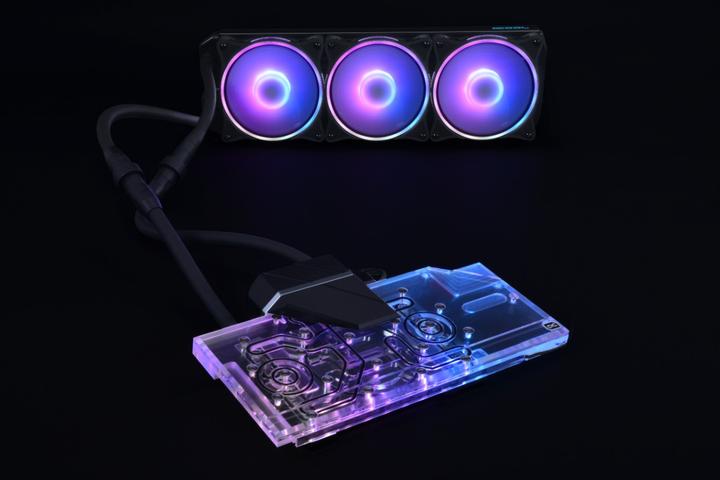 Actual product image Alphacool Eiswolf 2 GPU AIO 360mm Radeon RX 6800XT/6900XT Nitro+ with backplate