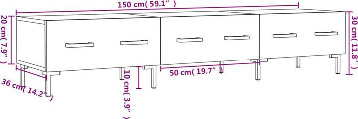 Image du produit VidaXL Daisy (150 x 36 x 30 cm)