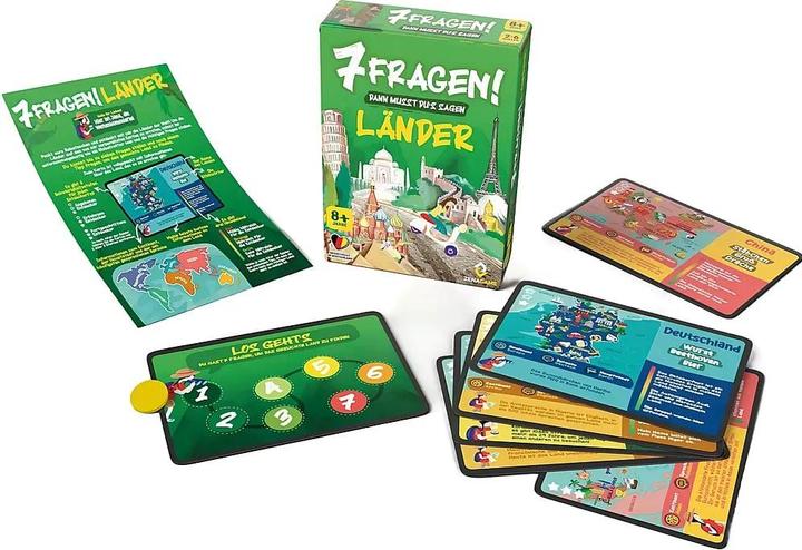 Actual product image Zenagame 7 questions! Countries (German, 2 - 6 Players)