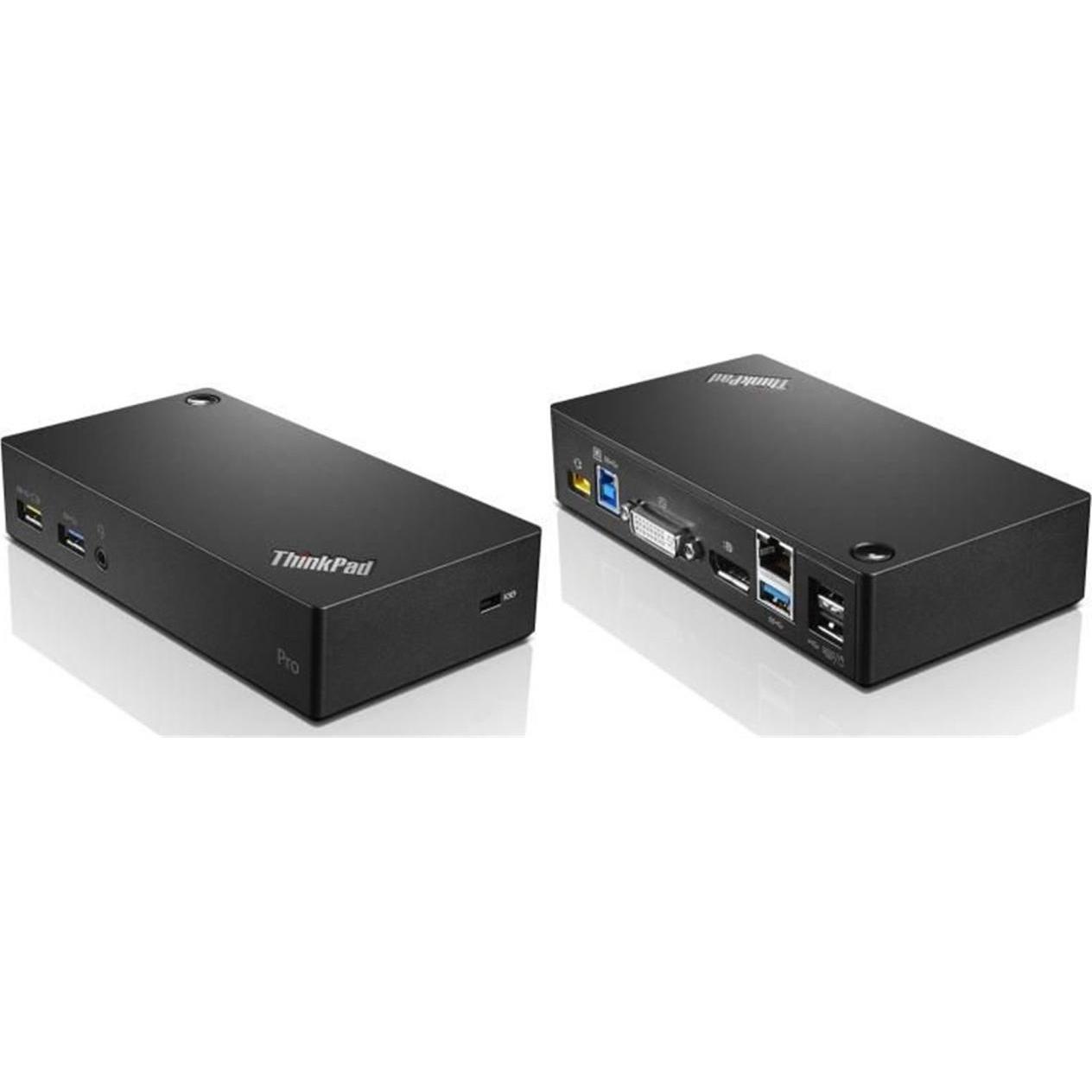 Lenovo ThinkPad USB 3.0 Pro Dock EU (USB-B, 9 Ports), Dockingstation + USB Hub, Schwarz