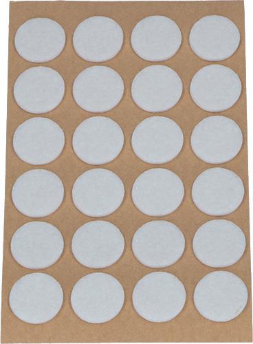 OK-Line Viltglijders rond, zelfklevend (Vilten glijders, 24 Pcs.)