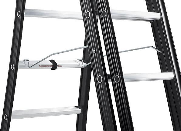 Image du produit Altrex Échelle transformable NEVADA, 3 éléments, noir, 3 x 14 échelons. (Échelle multifonction, 245 cm)