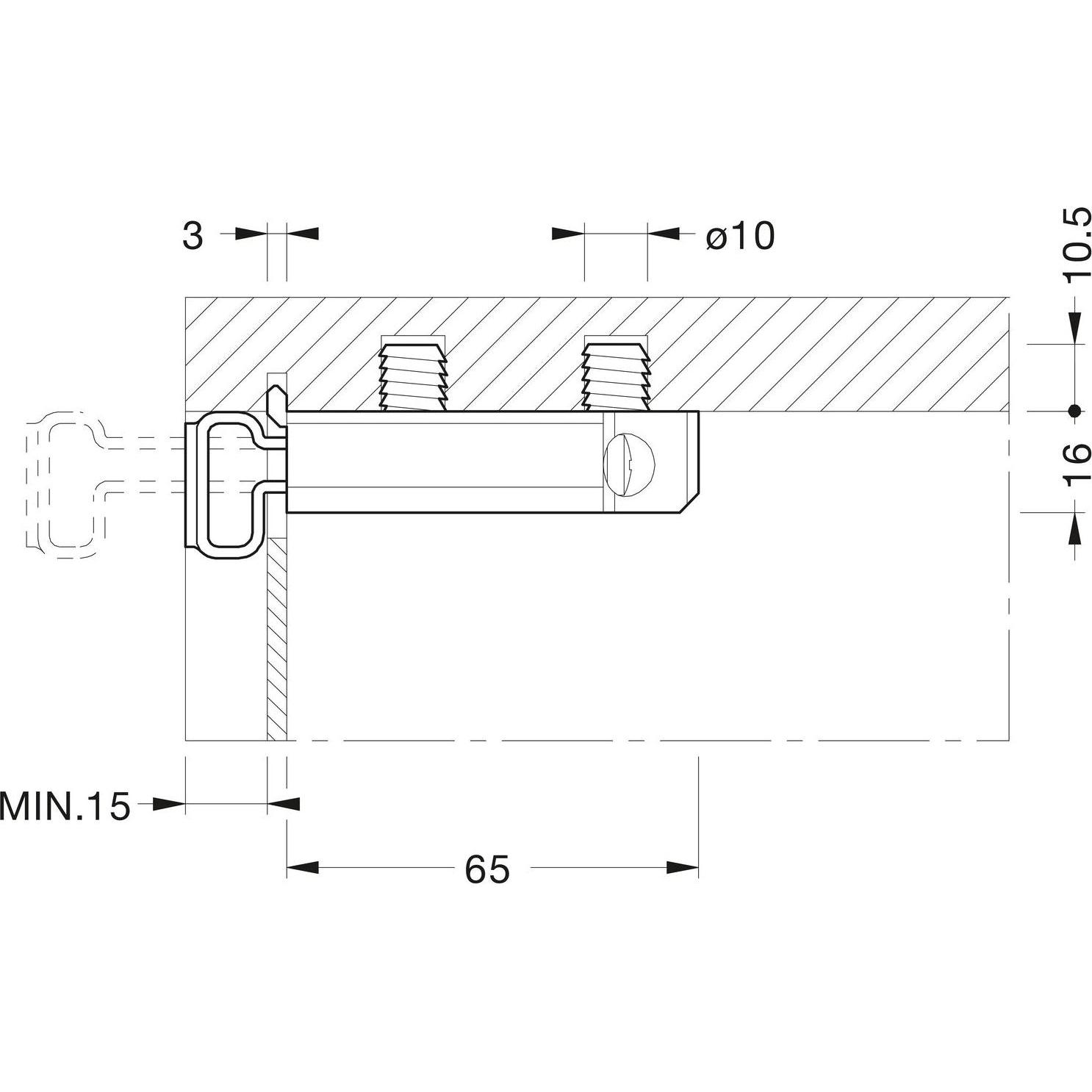 Thumbnail - Camar, Möbelausstattung, Schrankaufhänger (1 Stk.)