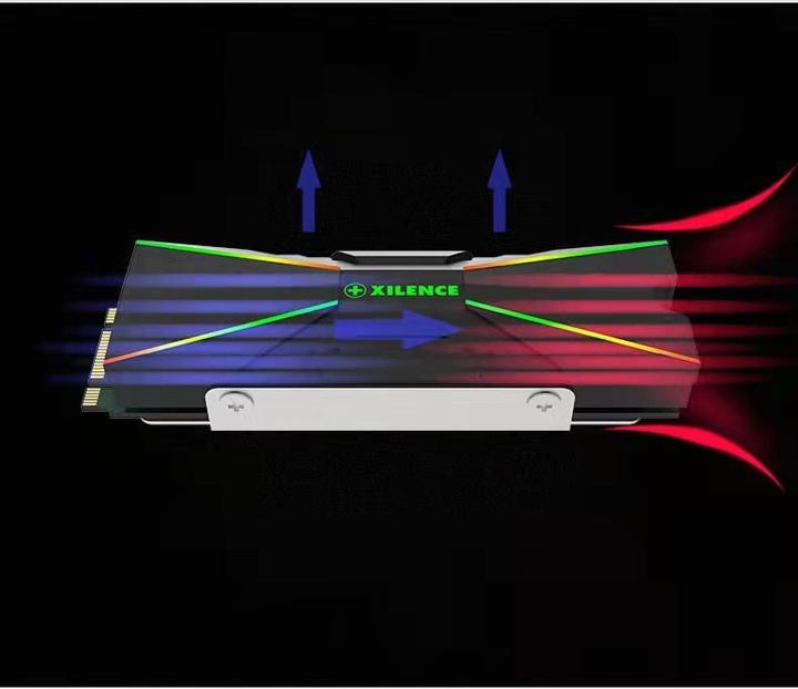 Productafbeelding Xilence M2SSD.B.ARGB Geheugenmodule Koeler Zwart 1 stuk(s)