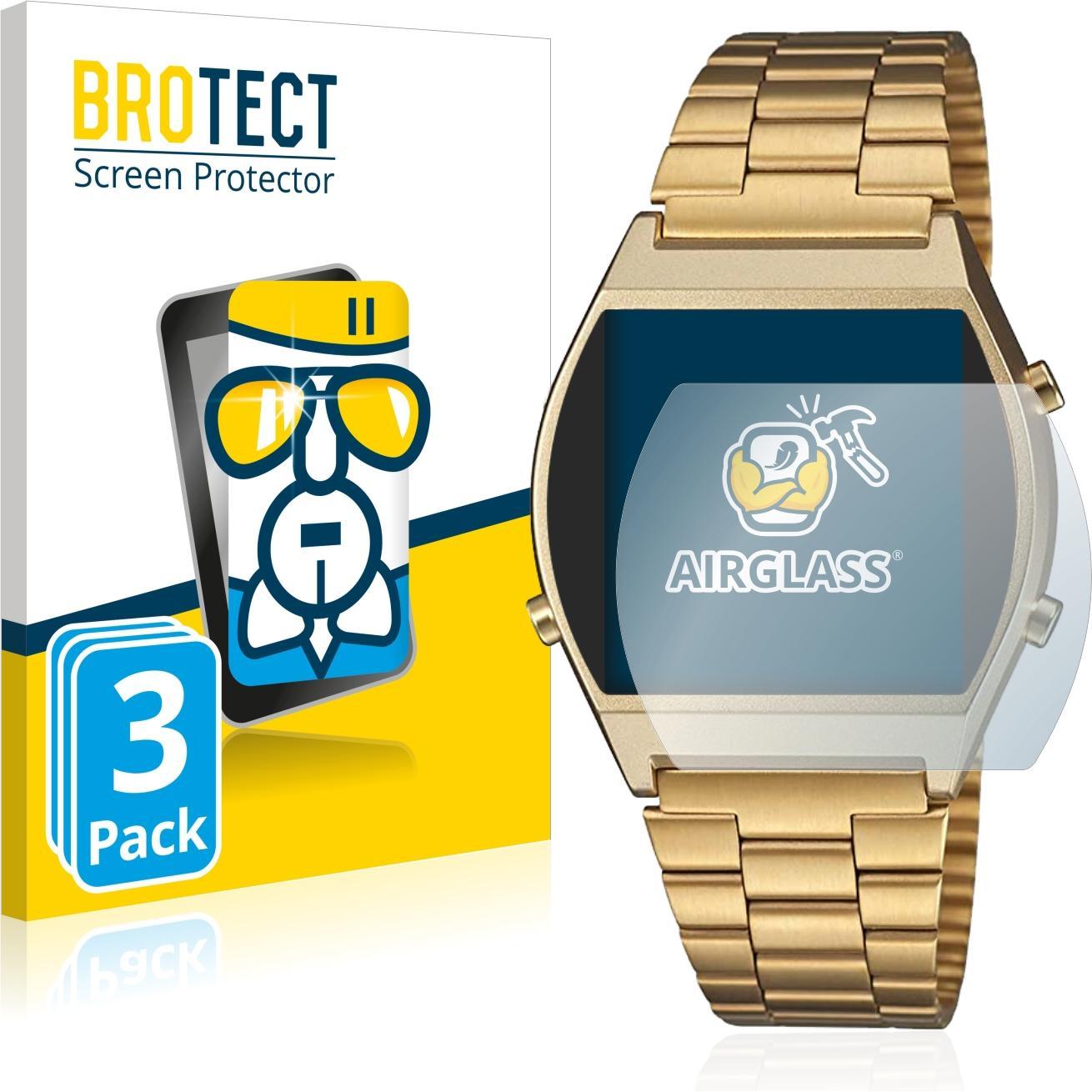 BROTECT AirGlass Panzerglasfolie, Smartwatch Schutzfolie, Transparent