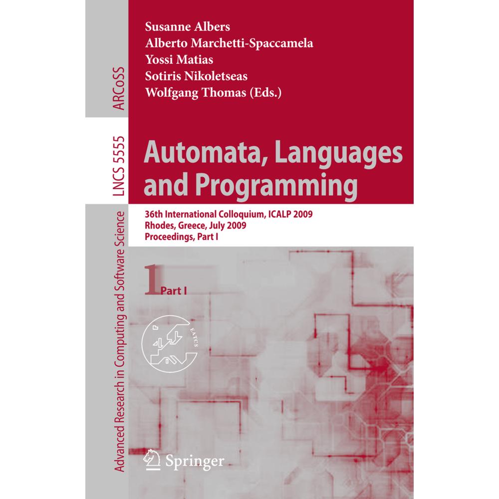 Thumbnail - Automata, Languages and Programming, Fachbücher von Wolfgang Thomas, Susanne Albers, Alberto Marchetti-Spaccamela, Sotir...