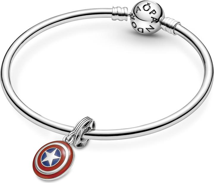 Image du produit Pandora Marvel The Avengers Captain America Shield (Émail, Argent 925)