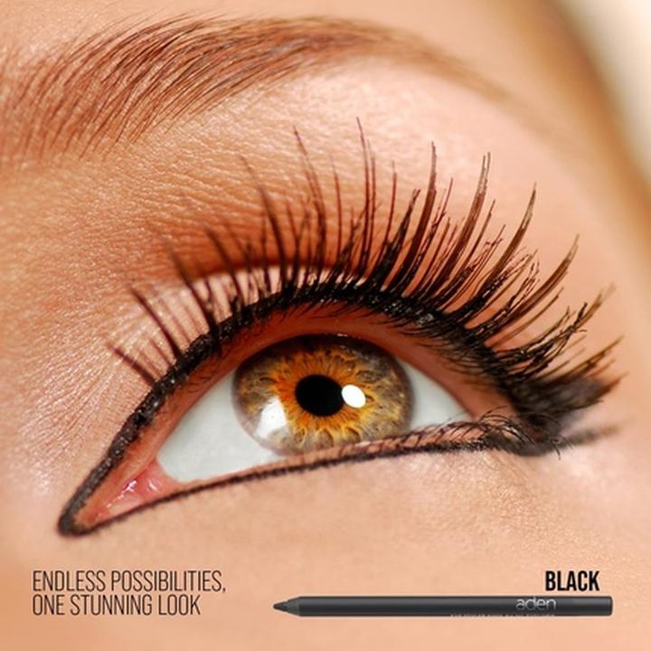 Actual product image Aden Cosmetics Waterproof Kajal - Hydrating, Smooth and Long-lasting