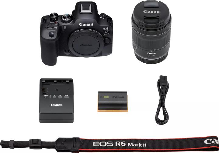 Actual product image Canon EOS R6 Mark II Kit (24 - 105 mm, 24.20 Mpx, Full frame)