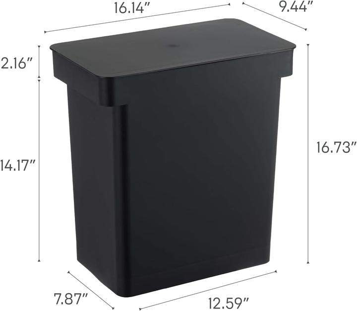 Produktbild Yamazaki Luftdichter Mülleimer mit Rollen Tower (25 l)