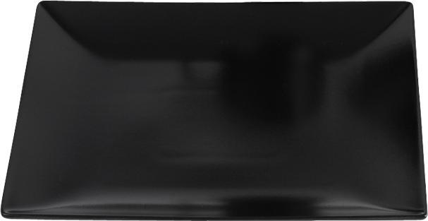 Actual product image Aida Plate flat black square 21cm (1x, 21 cm)