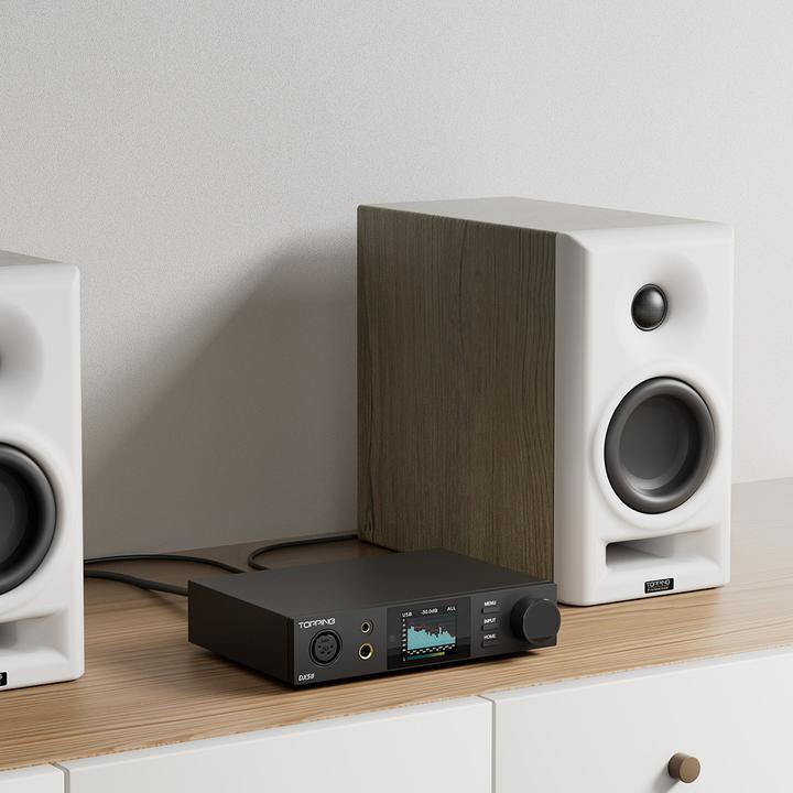 Image du produit Topping Wzmacniacz słuchawkowy DX5 II Kolor: Czarny (commutateur de gain, Écran, USB-DAC, Bluetooth)