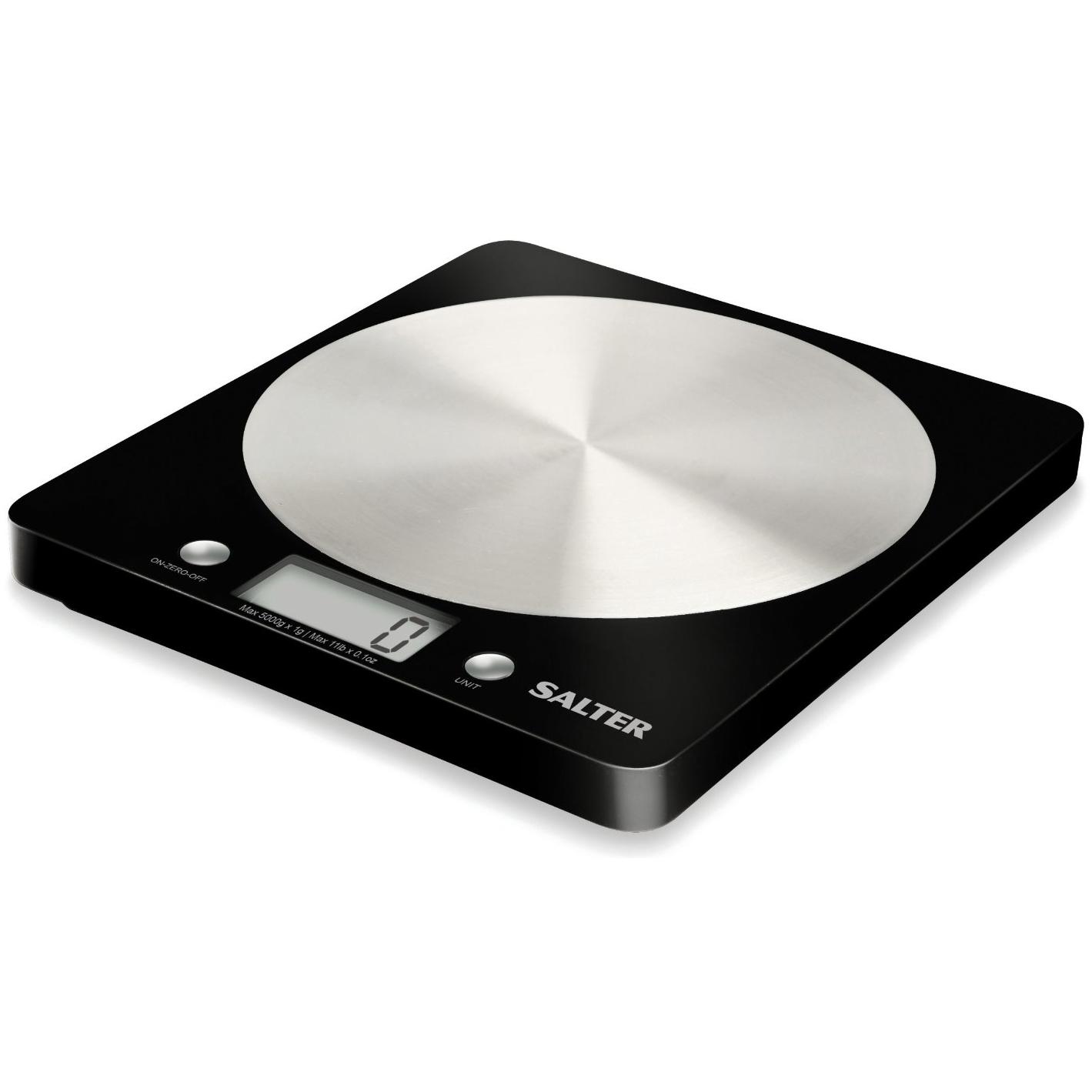 Salter 1036 Bkdr: Bilancia da Cucina Elettronica, Nero e Argento