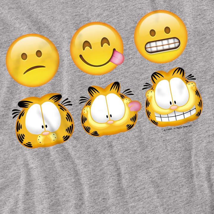 Actual product image Garfield Unisex Adult Emoji T-Shirt (M)