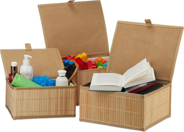 Actual product image Relaxdays Storage basket (3 x, 33 x 25.5 x 15 cm)