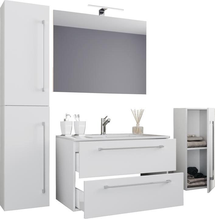 Image du produit VCM Meuble vasque 5 vasques Badinos 2 tiroirs Miroir