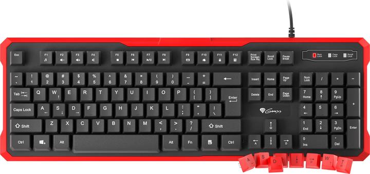 Image du produit Genesis RHOD 110 Clavier USB QWERTY US International (USA, Filaire)
