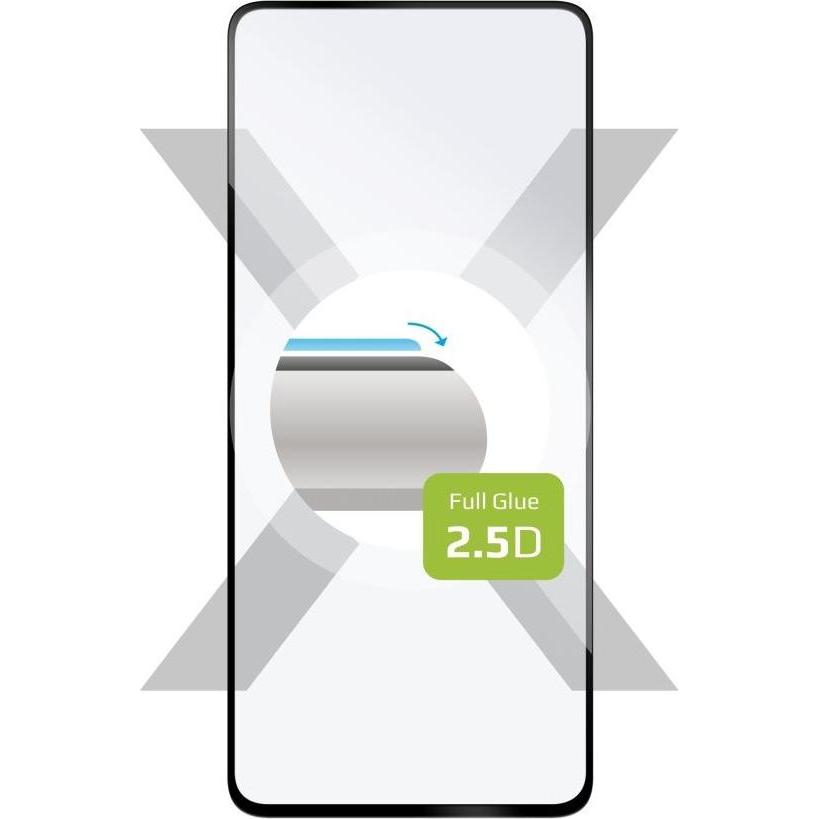 Fixed Pellicola di protezione completa Xiaomi Redmi Note 12 Pro 5g, vetro solido e sicuro, nero (1 pz., Xiaomi Redmi Note 12 Pro 5G), Pellicola protet