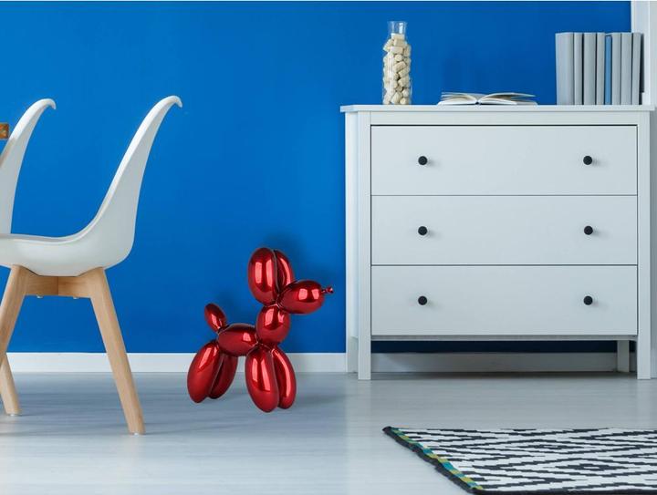 Produktbild Design-Skulptur Ballonhund 46 x 50 cm - Rot