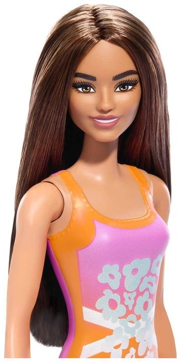 Productafbeelding Mattel Barbie Κούκλα Strand Roze-Oranje Badpak για 3+ ετών HPV21