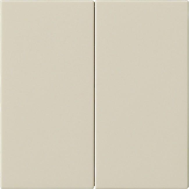 Gira Rocker 2f non stampato Sistema 55 bianco crema 537001, Pulsante + Interruttore, Bianco