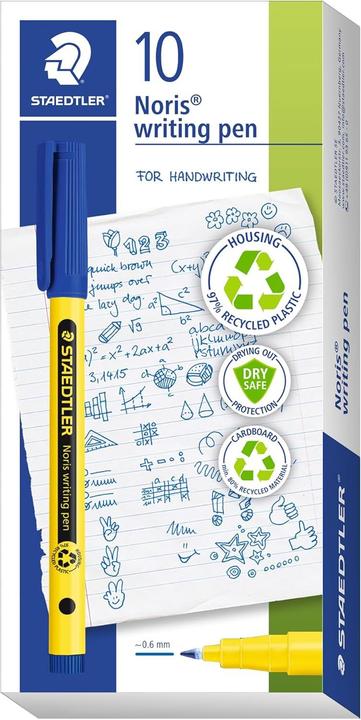 Produktbild Staedtler Fineliner Noris writing pen blau 0,6mm (Blau, 1 x)