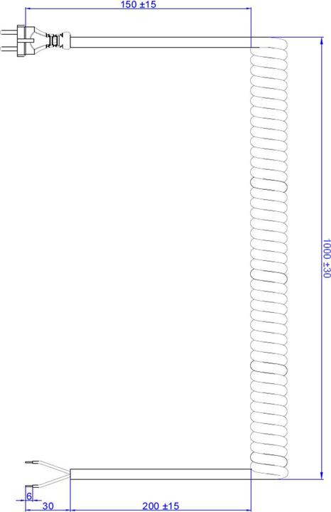Produktbild Bachmann 624.871 Stromkabel Orange 5 m (5 m)