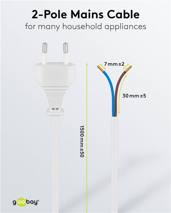Produktbild Goobay Euro Kabel (1.50 m)