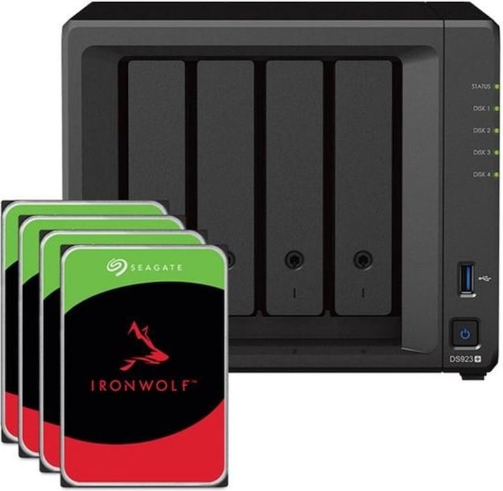 Actual product image Synology DS923+ (4 x 4 TB, Seagate Ironwolf)