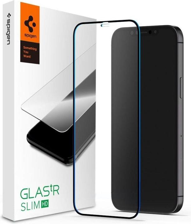 Actual product image Spigen AGL01534 - Clear Screen Protector Film - Mobile/Smartphone - Apple - iPhone 12 Mi (1 pcs., Apple iPhone 12 mini)