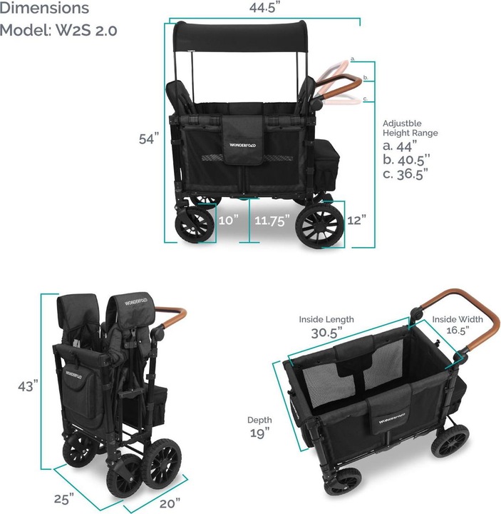 Actual product image WonderFold W2 Luxe Stroller