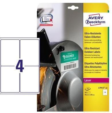 Actual product image Avery Ultra-Resistant Foil Labels