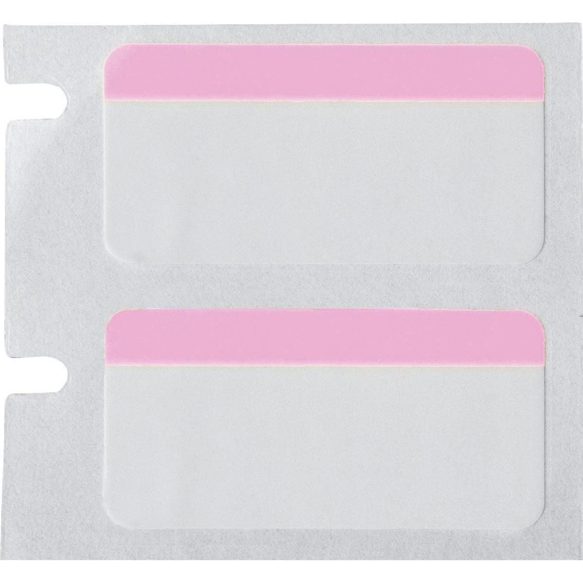 Brady, Etiketten, B33-302-494-PK, Polyester, Weiss/Pink, glänzend, 41.28 x 15.24 mm, permanent (1500 E.)