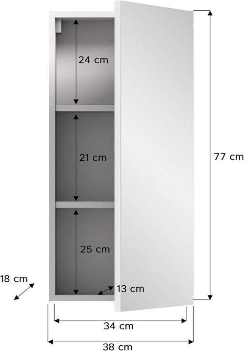 Produktbild Xonox Home Spiegelschrank Vira (38 x 18 cm)
