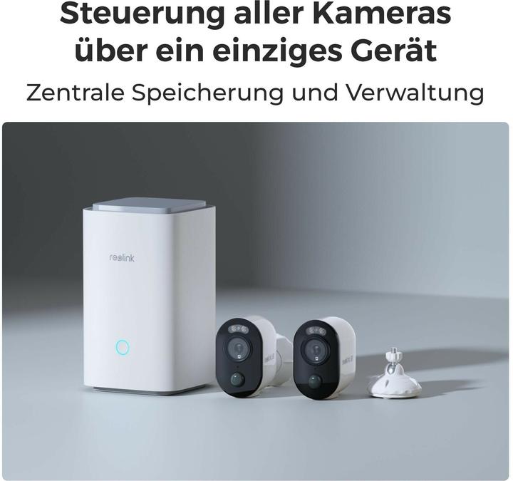 Productafbeelding Reolink Hub 1 mit 2x Argus B350 + 2x Solarpanel (3840 x 2160 Pixels)