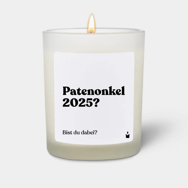 Chatty Candles Geurkaars Weiss Bloemig "Godfather 2025? Doe je mee?"