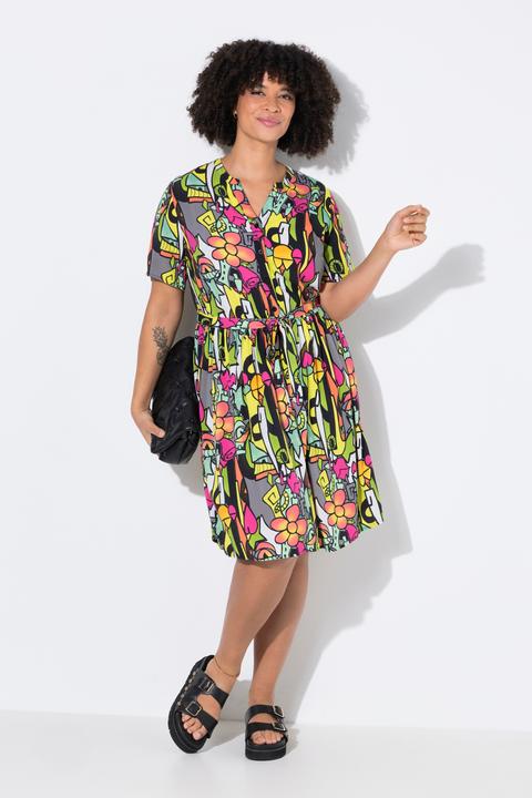 Immagine prodotto Angel of Style Kleid, A-Linie, Alloverdruck, elastische Taille (50)