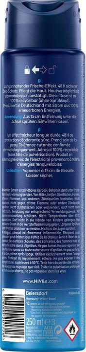 Actual product image NIVEA MEN Fresh Sensation Spray (Spray, 250 ml)