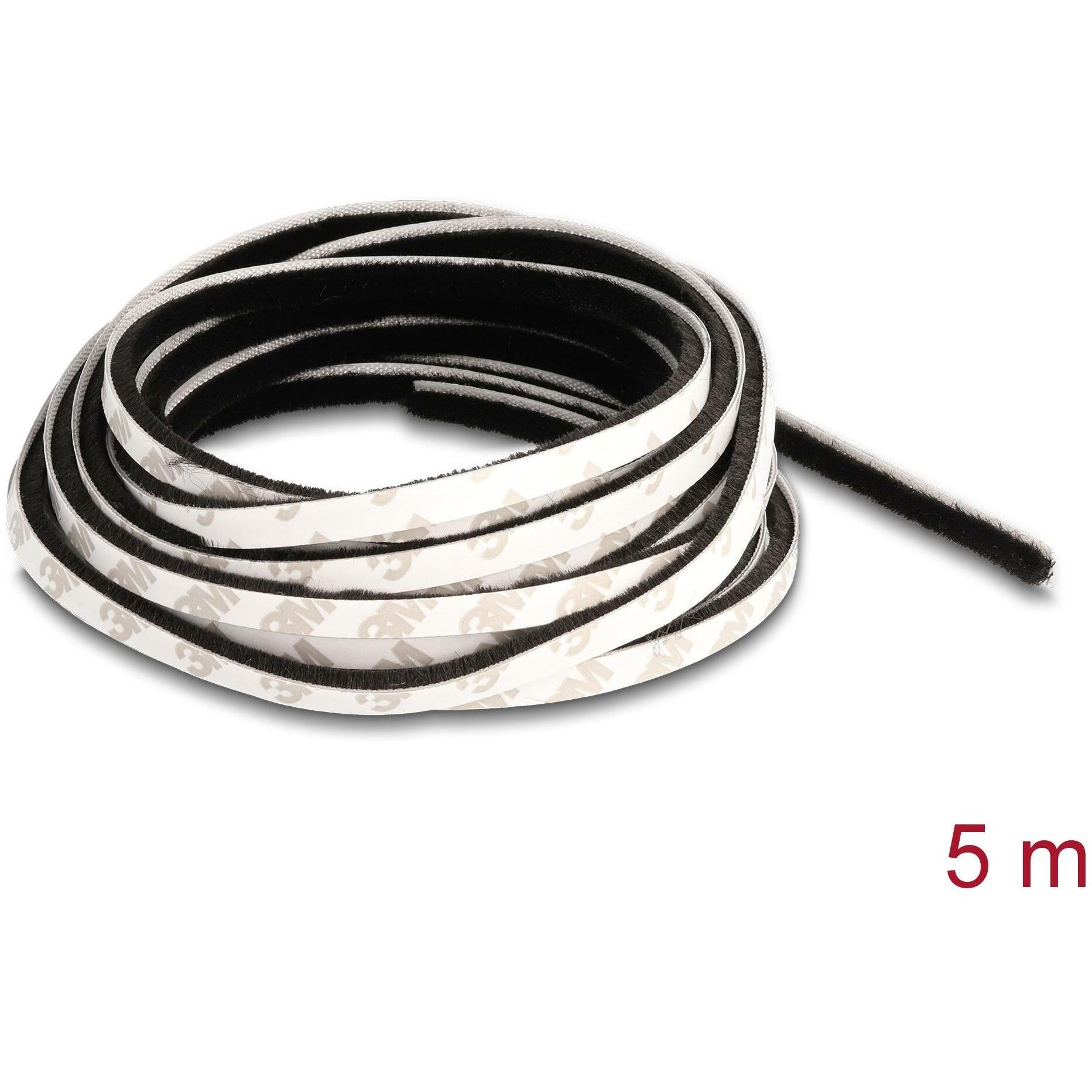 Thumbnail - Delock Bürstenstreifen selbstklebend 5mm - Länge 5, Netzwerk Zubehör