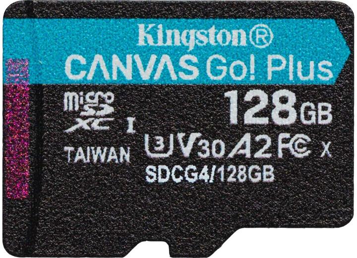 Image du produit Kingston Canvas Go! Plus (128 Go, microSD, microSDXC, U3, UHS-I)