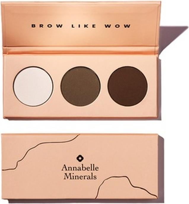Actual product image Annabelle Minerals Brow Like Wow eyebrow palette 3x1.3g