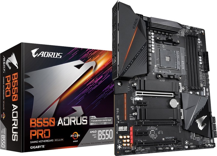 Produktbild Gigabyte B550 Aorus Pro (AM4, AMD B550, ATX)