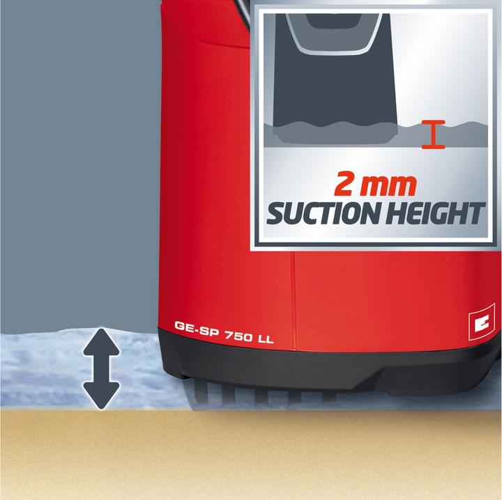 Actual product image Einhell GC-SP 750 LL Flat Suction Pump Submersible Pump