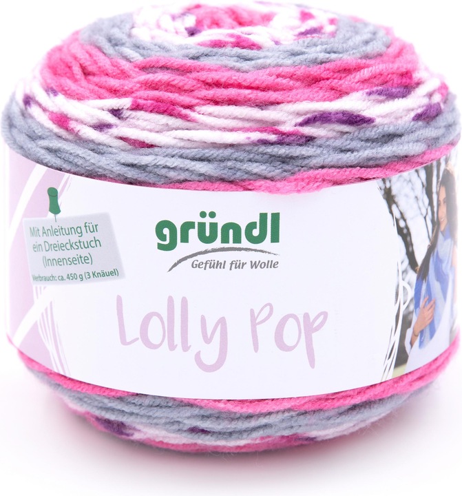 Image du produit Gründl Laine "Lolly Pop", 4 fils, 150 g, env. 240 m (240 m)